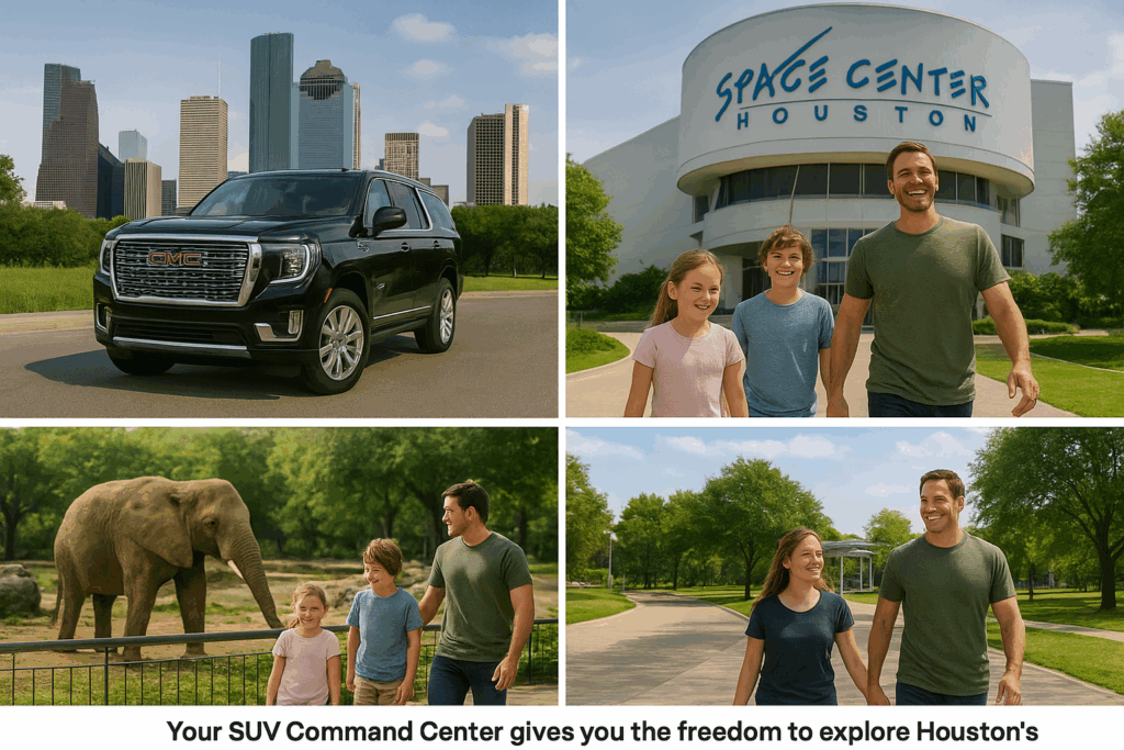 “Houston family attractions visited with SUV rental”